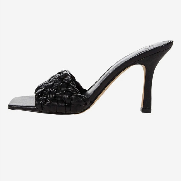 Marc Fisher Draya Black Leather Heels, 9M - Picture 6 of 10